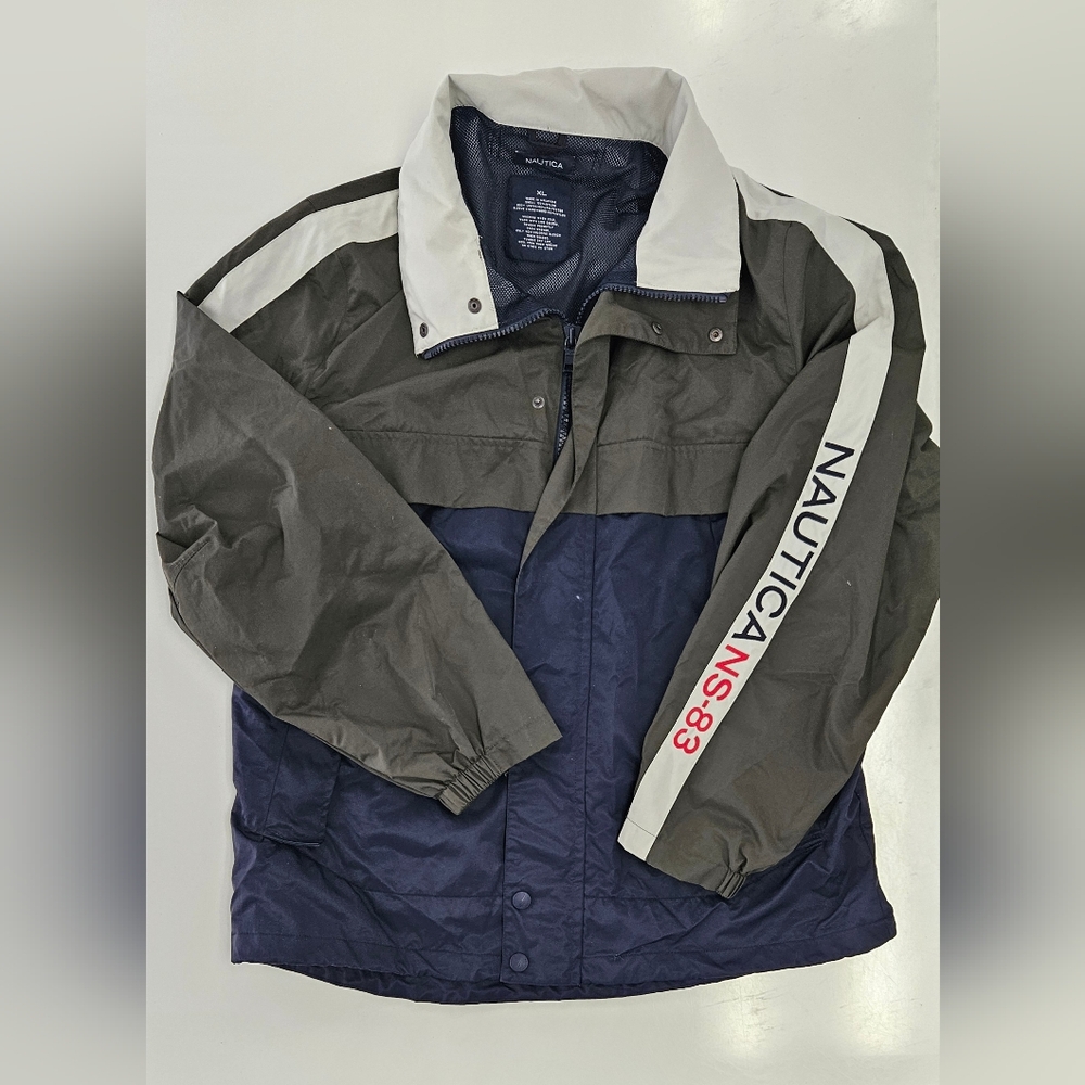 Nautica NS-83 Men's Blue and Olive  Windbreaker
